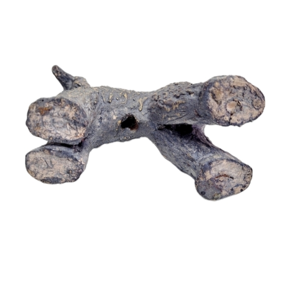 Vintage? Solid Clay Afganhound Dog Sculpture by Unknown Artist - Picture 10 of 11